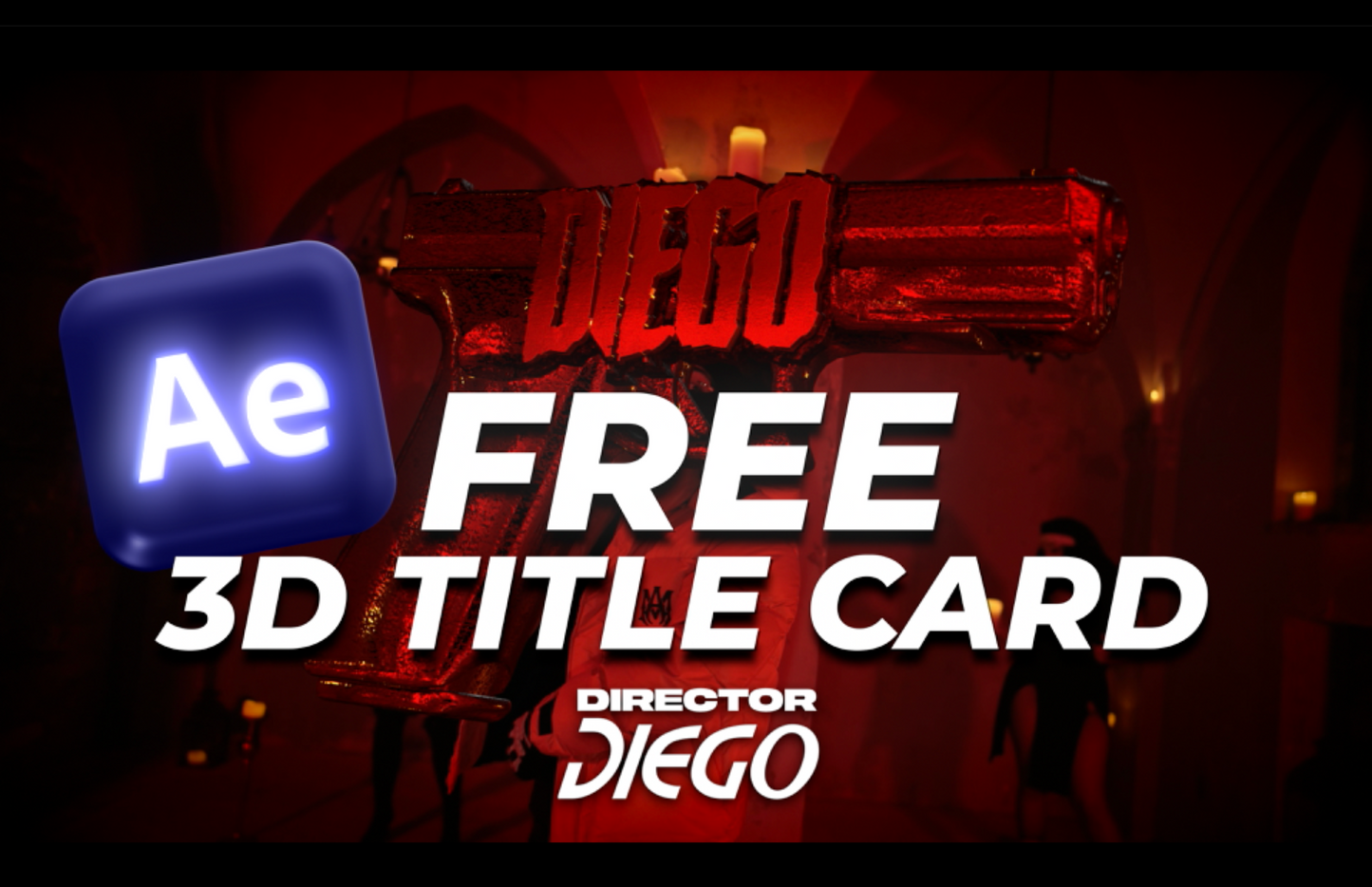 FREE 3D GUN TITLE CARD